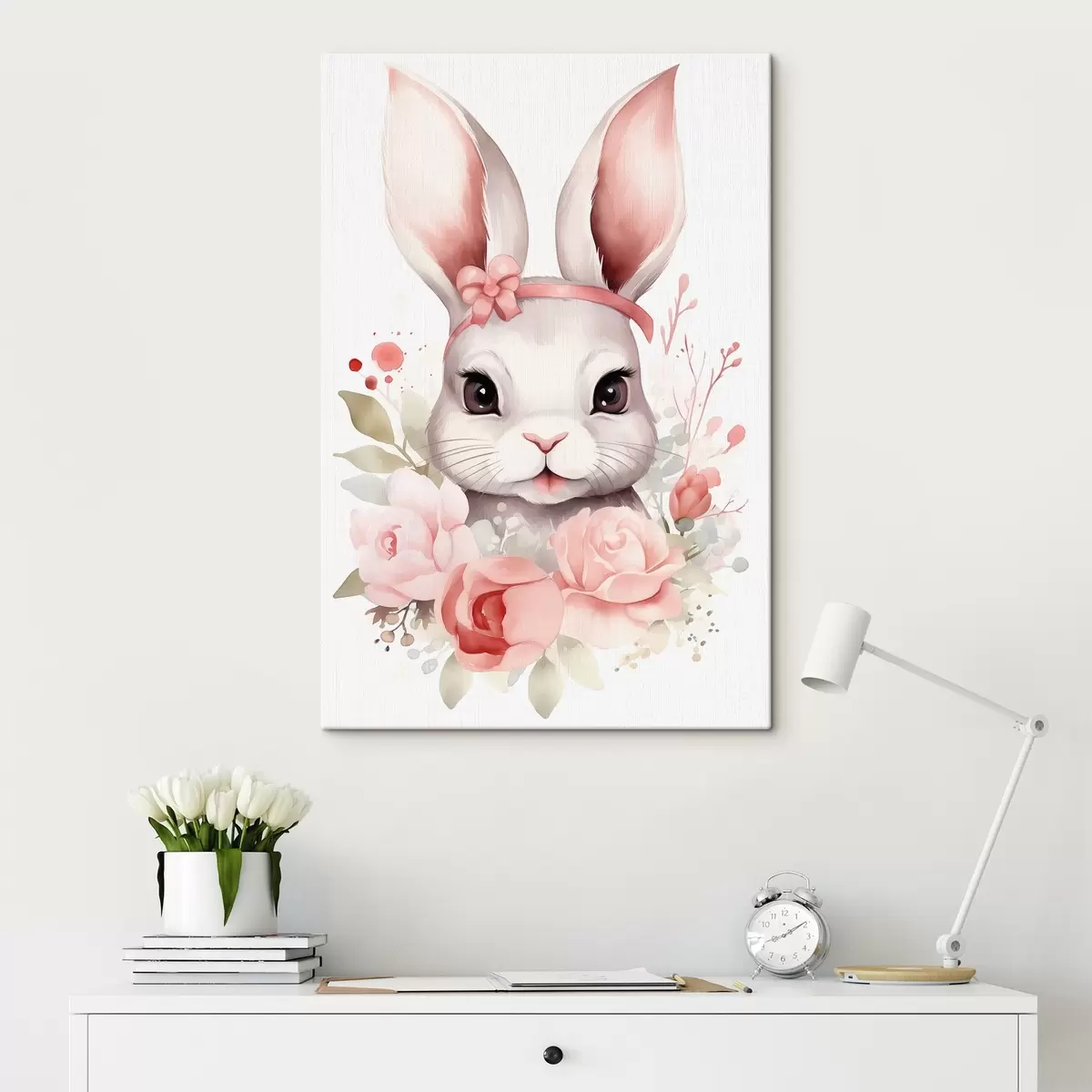 Wandbilder Aquarell Hase s44387