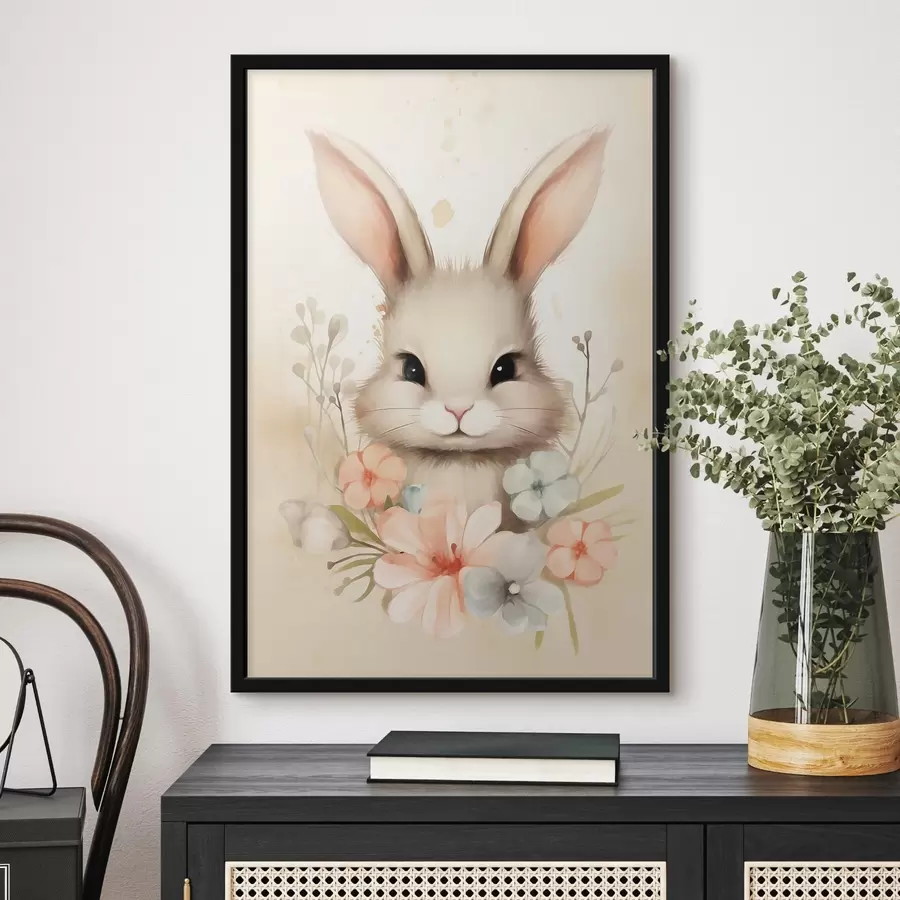 Fototapete Pysanka auf zartblauem Hintergrund f44385