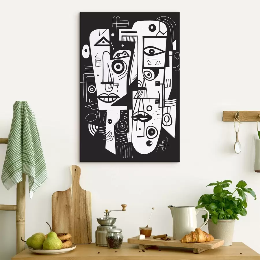 Wandbilder Abstraktes Gesicht s44275