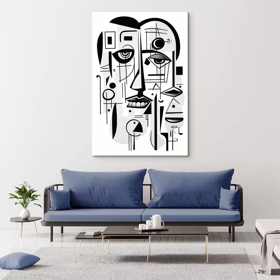 Wandbilder Abstraktes Gesicht s44276