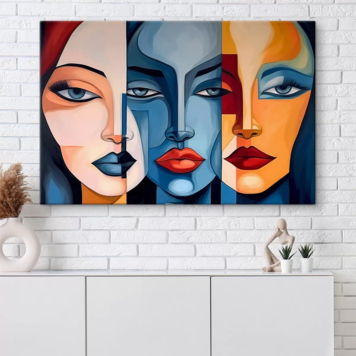 Wandbilder Abstrakte Gesichter s44279