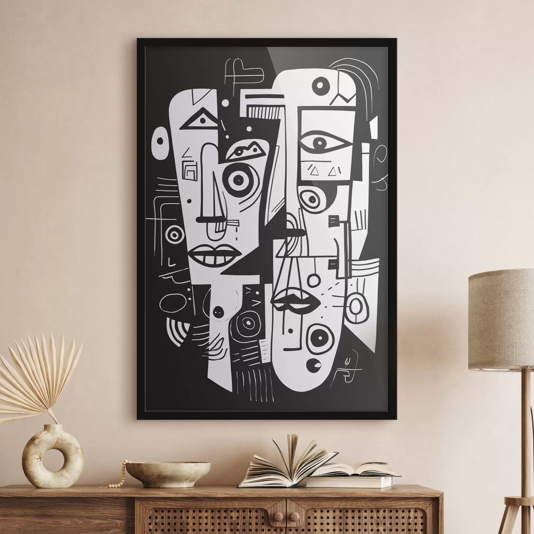 Fototapete Abstraktes Gesicht f44275