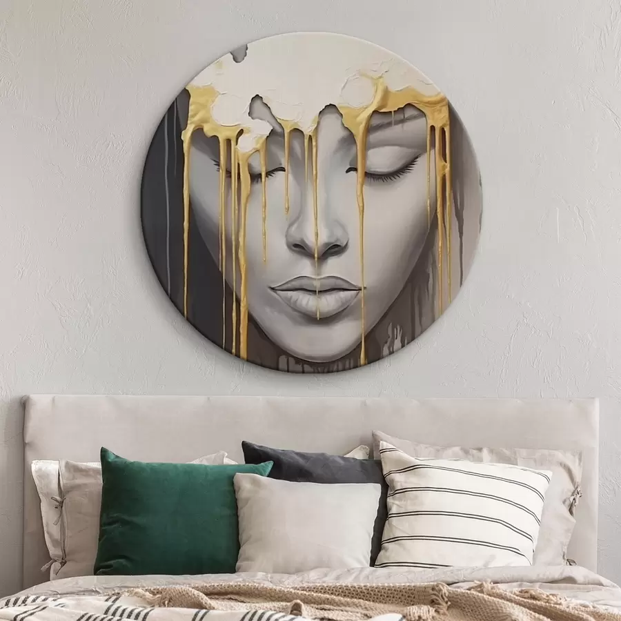 Wandbilder Gesicht eines Kindes in Farbe r44265