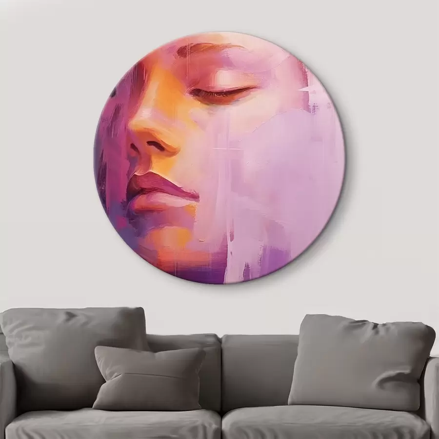 Wandbilder Gesicht eines Babys in Farbe r44280