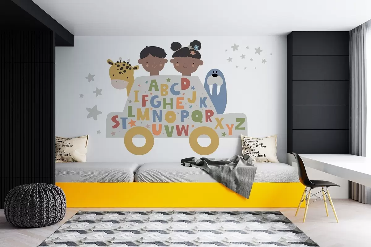 Fototapete Kinder und das Alphabet w03934v1