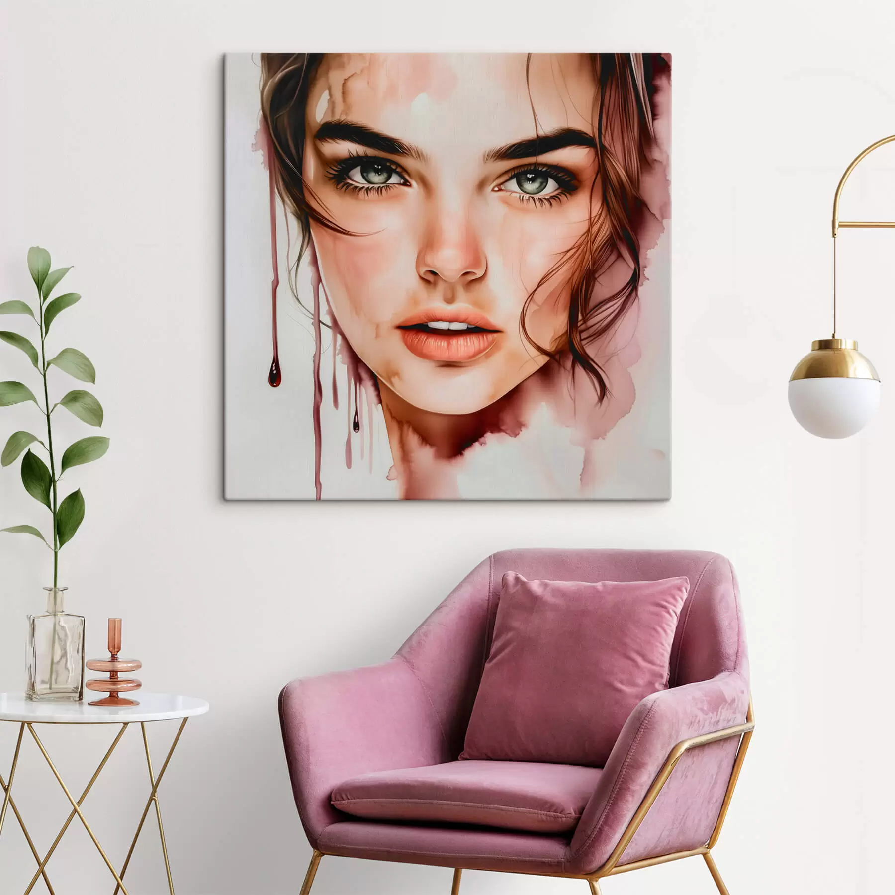 Wandbilder Porträt einer Frau s44363