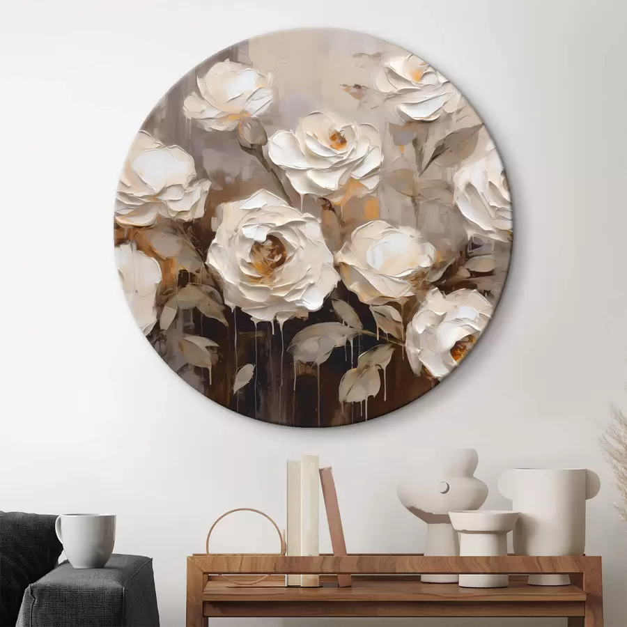 Wandbilder Abstrakter Blumenstrauß aus Rosen r44364