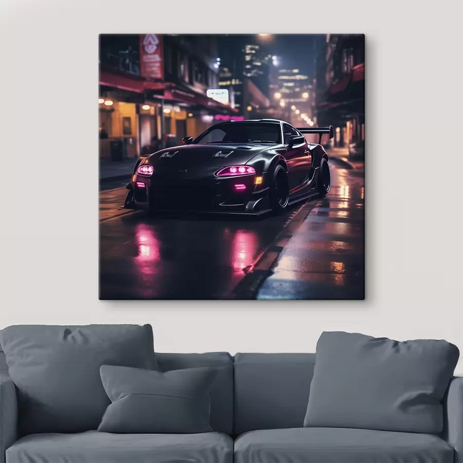 Wandbilder Supra in Neonlicht s44349