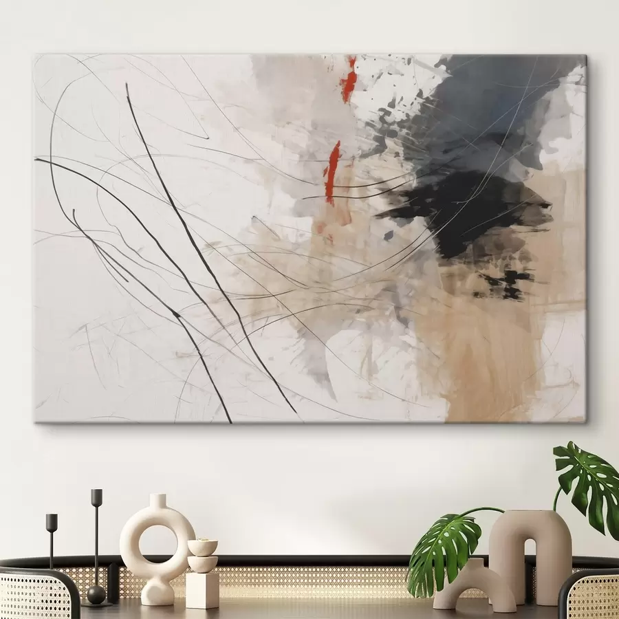 Wandbilder Abstraktion von Flecken, Linien s44418