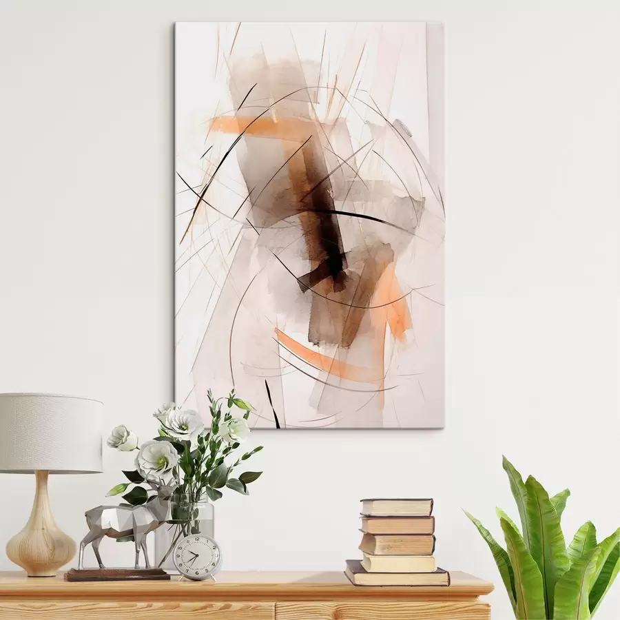 Wandbilder Linien und Flecken Abstraktion s44423