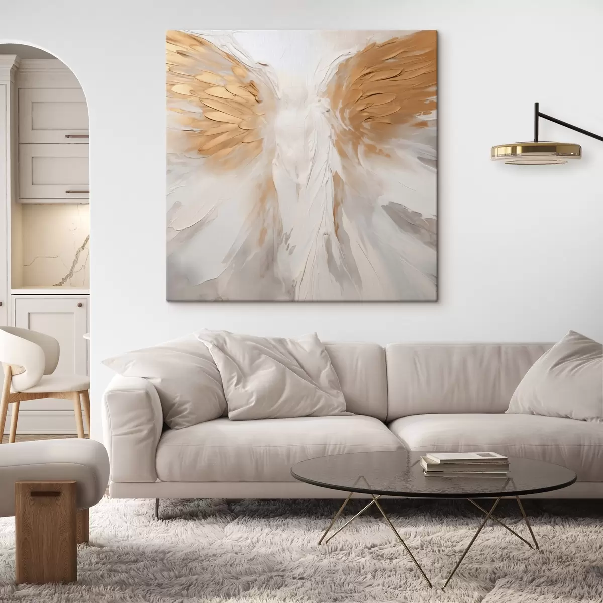 Wandbilder Engelsflügel abstrakt s44425