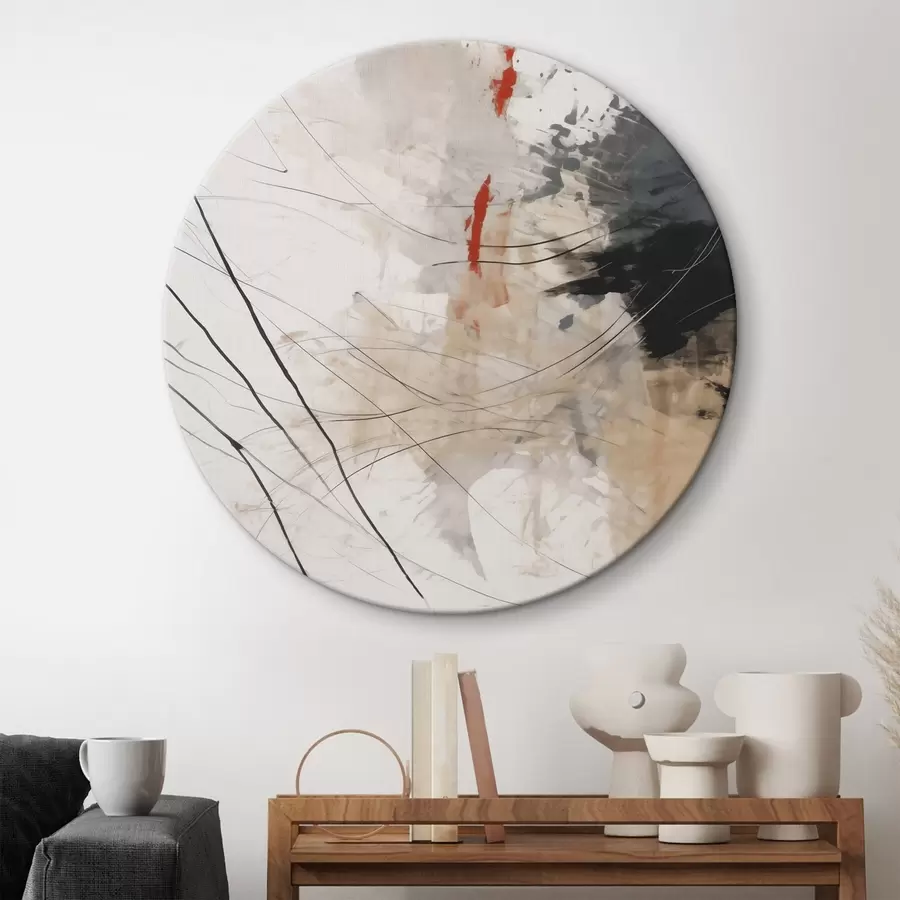 Wandbilder Abstraktion von Flecken, Linien r44418