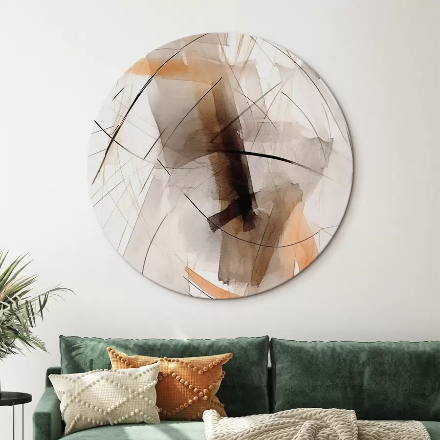 Wandbilder Linien und Flecken Abstraktion r44423