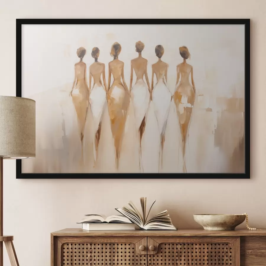 Fototapete Abstraktion der Mädchen f44420