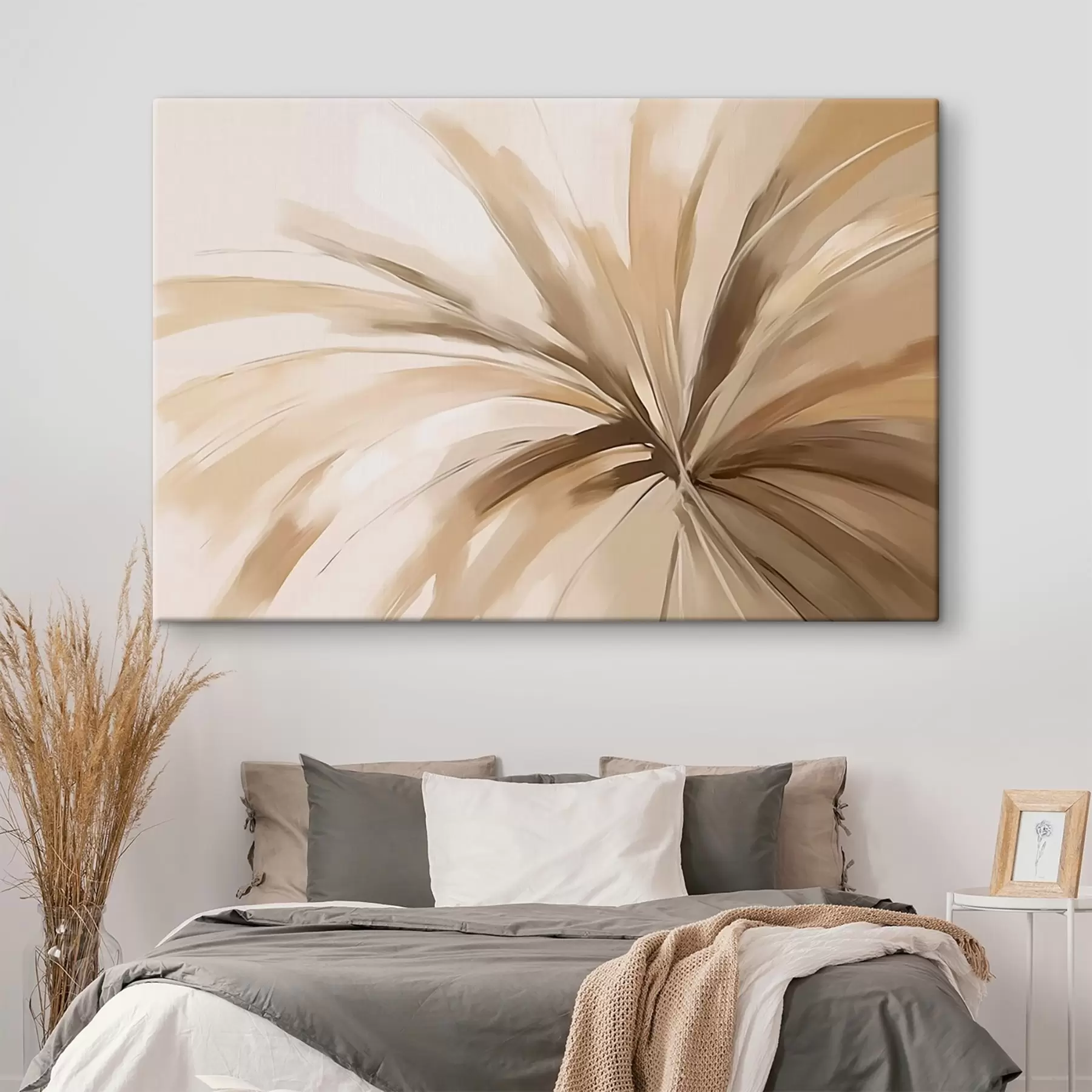 Wandbilder Striche in Form einer Blume s44487