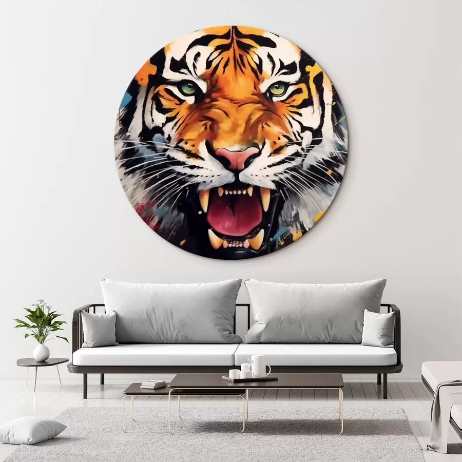 Wandbilder Leuchtendes Tigerchen r44497