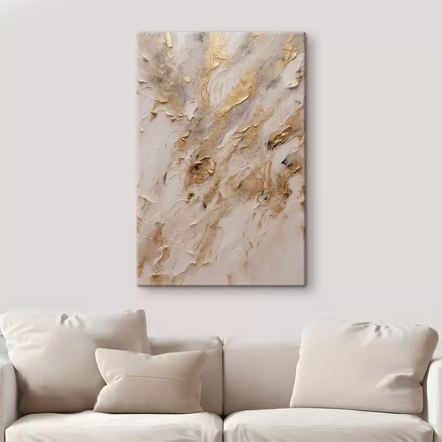 Wandbilder Abstrakte gelbe und weiße Weg in Acrylmalerei Stil Rote Blume auf weiß-roten Hintergrund weiß Ölgemälde s44439