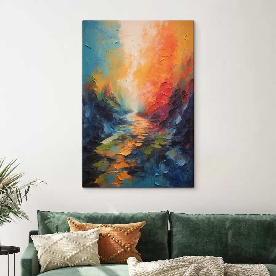 Wandbilder Abstrakter Weg im Stil der Acrylmalerei s44441