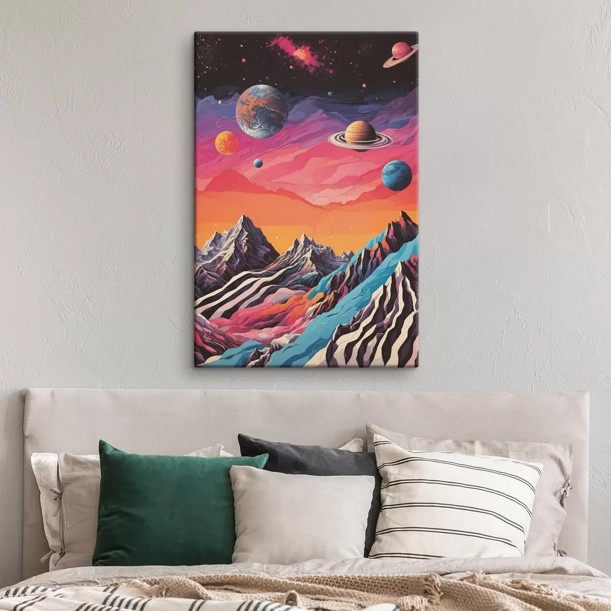 Wandbilder Parade der Planeten und Berge s44443