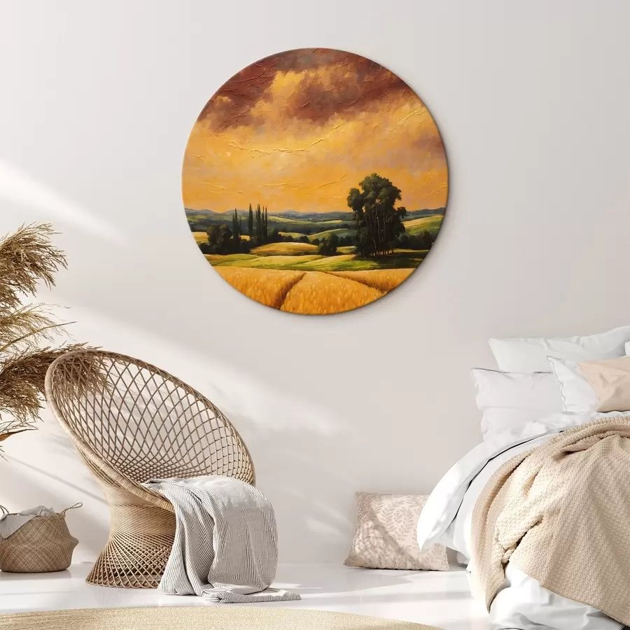 Wandbilder Weizenfeld im Stil der Acrylmalerei r44464