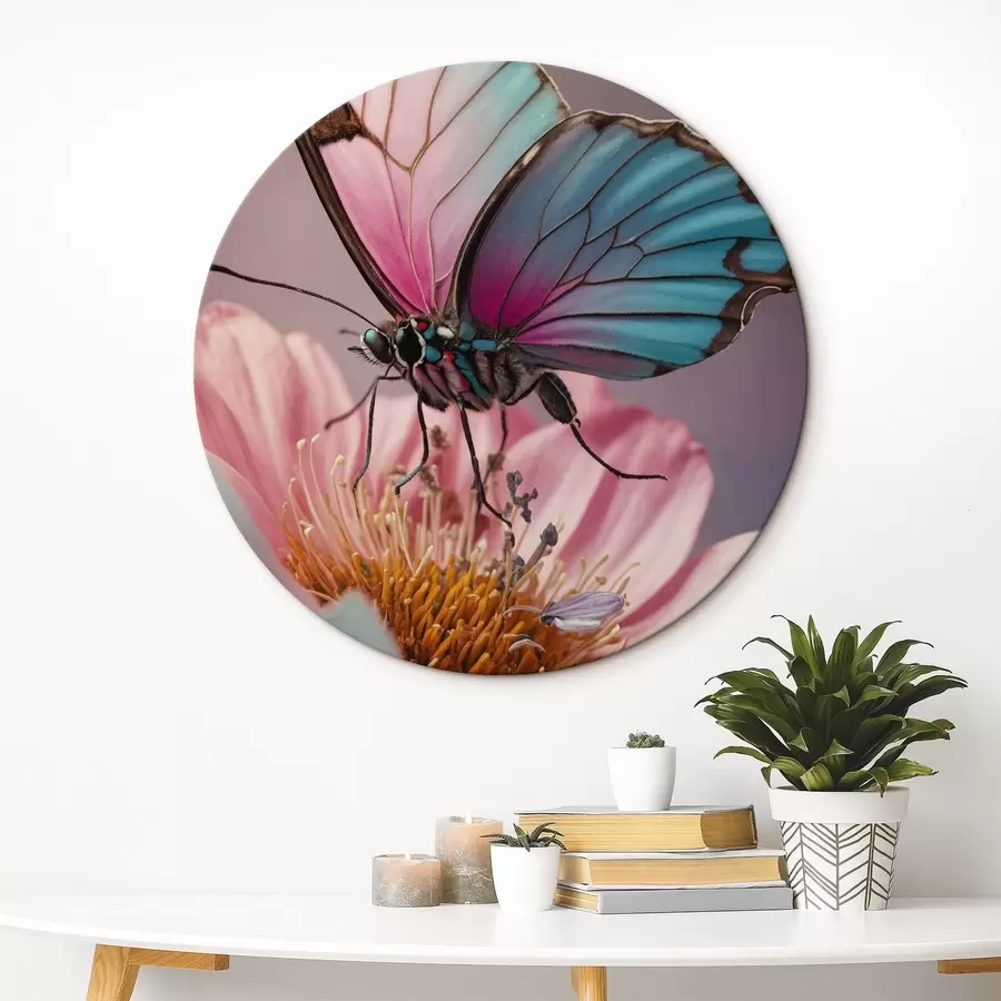 Wandbilder Schmetterling sitzt auf einer Blume r44470