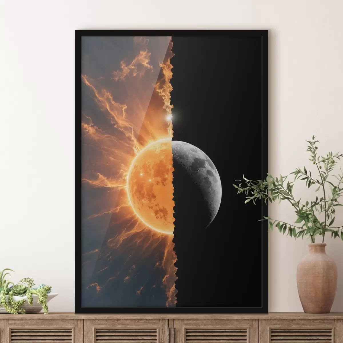 Poster Zwei Mondphasen f44429