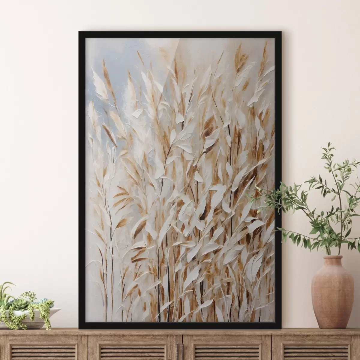 Poster Abstrakter Weizen im Stil der Acrylmalerei f44467