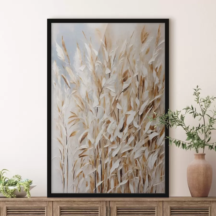 Fototapete Abstrakter Weizen im Stil der Acrylmalerei f44467