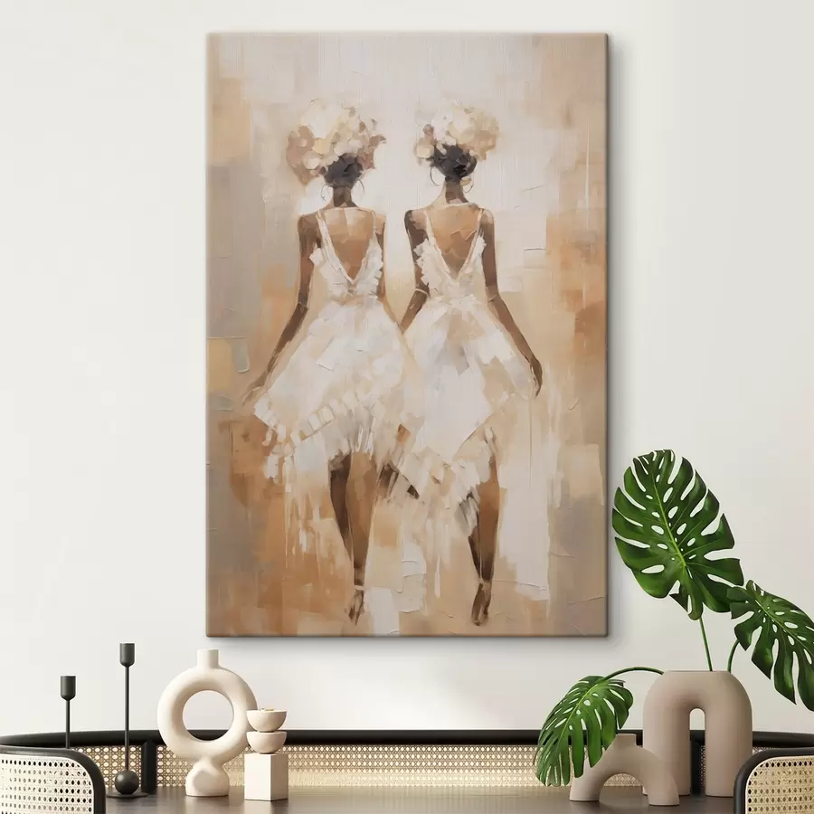 Fototapete Abstrakte Mädchen Nachahmung Malerei s44517