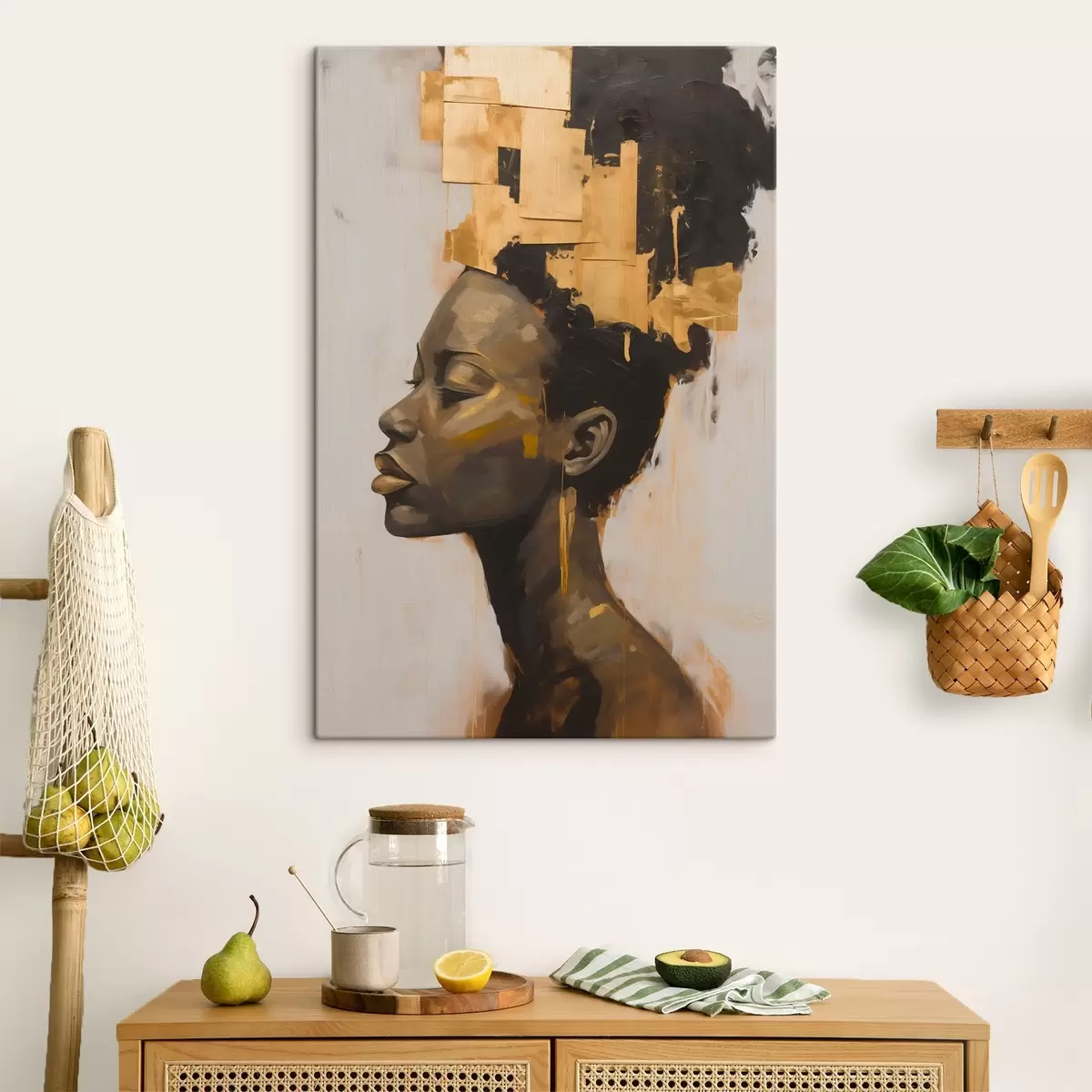 Wandbilder Porträt einer Frau abstrakt s44520