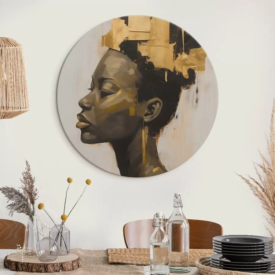 Wandbilder Porträt einer Frau abstrakt r44520