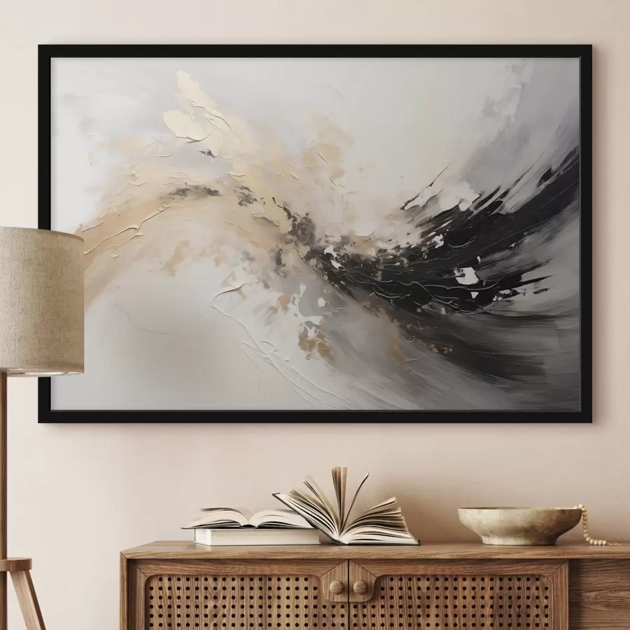 Fototapete Abstrakte Komposition, Nachahmung der Malerei f44519