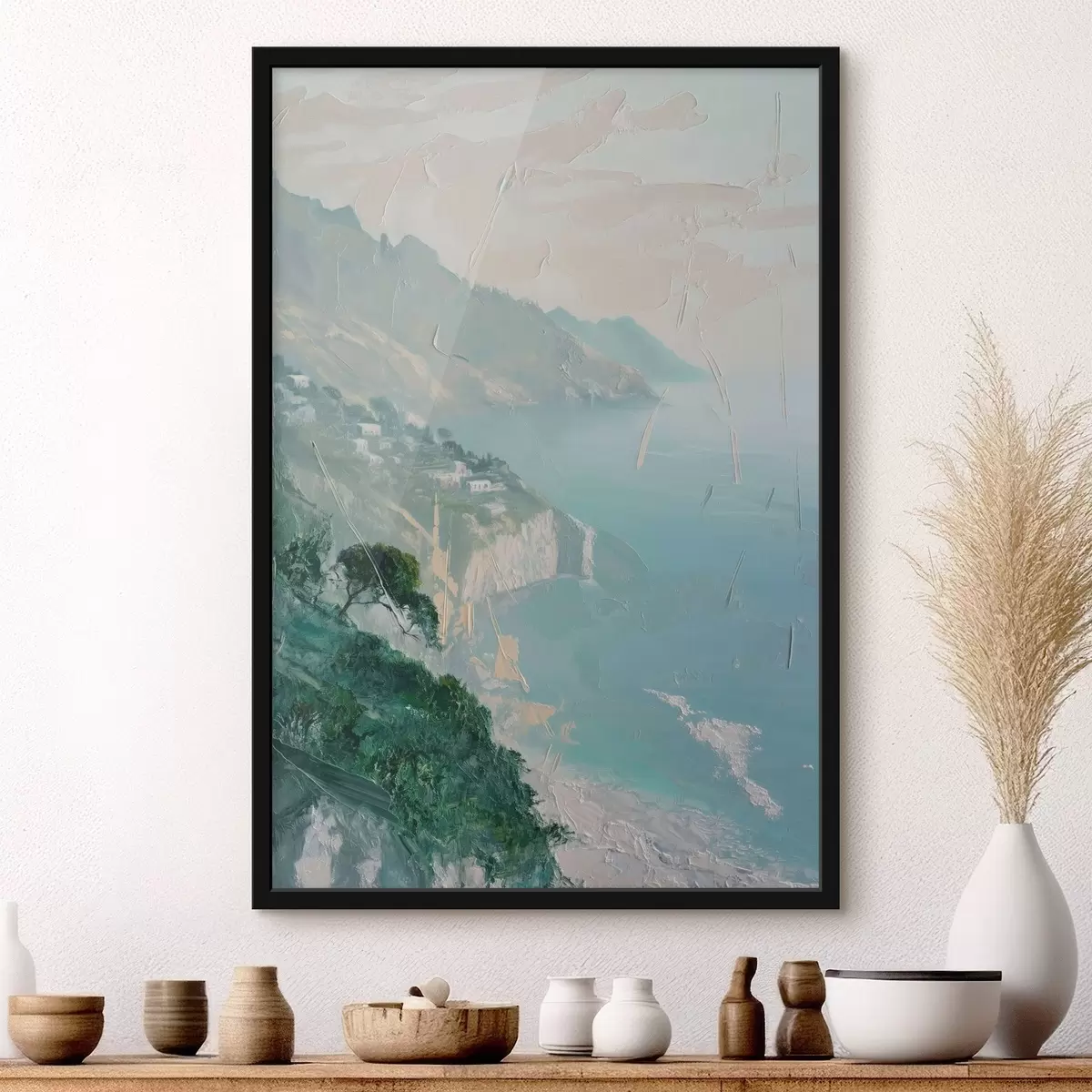 Poster Landschaftliche Nachahmung der Malerei f44521