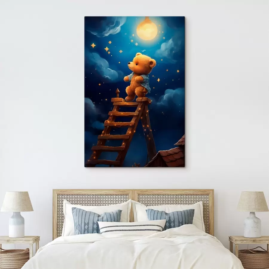 Fototapete Teddybär und der Mond s44534