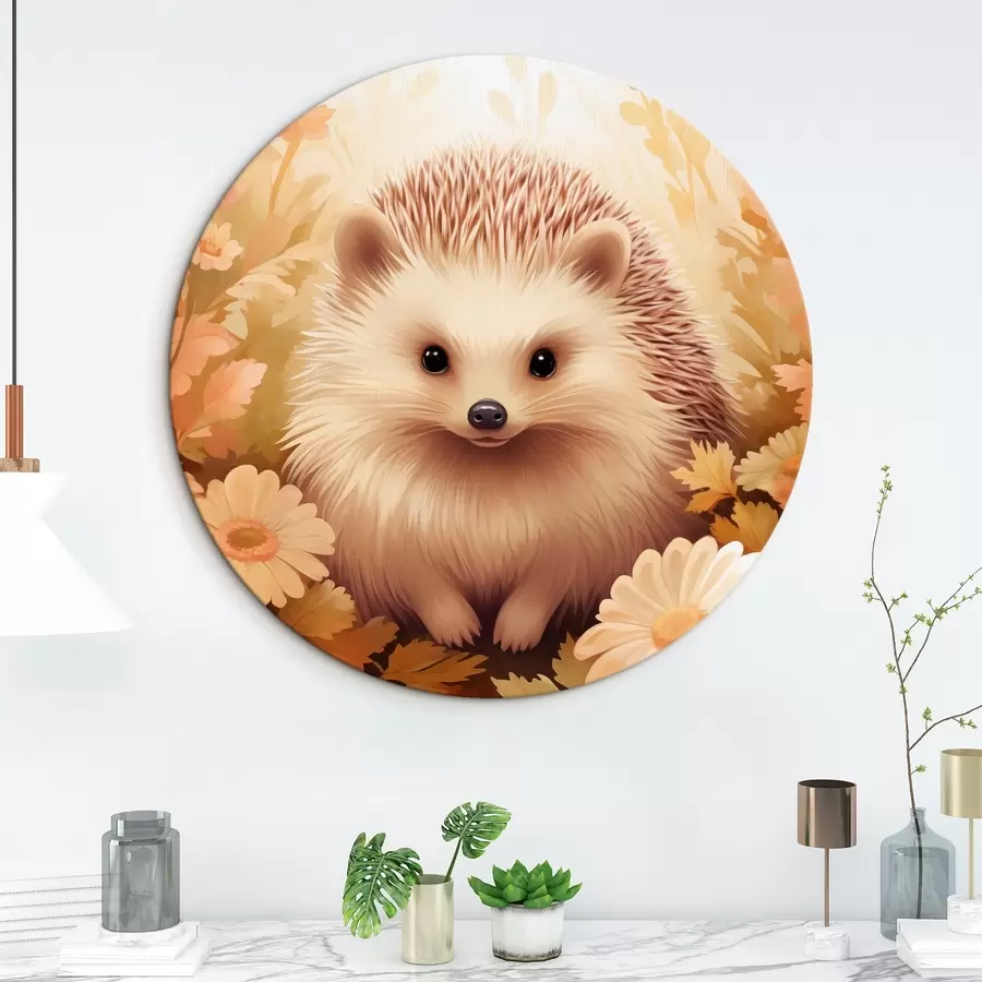 Wandbilder Herbst-Igel r44528