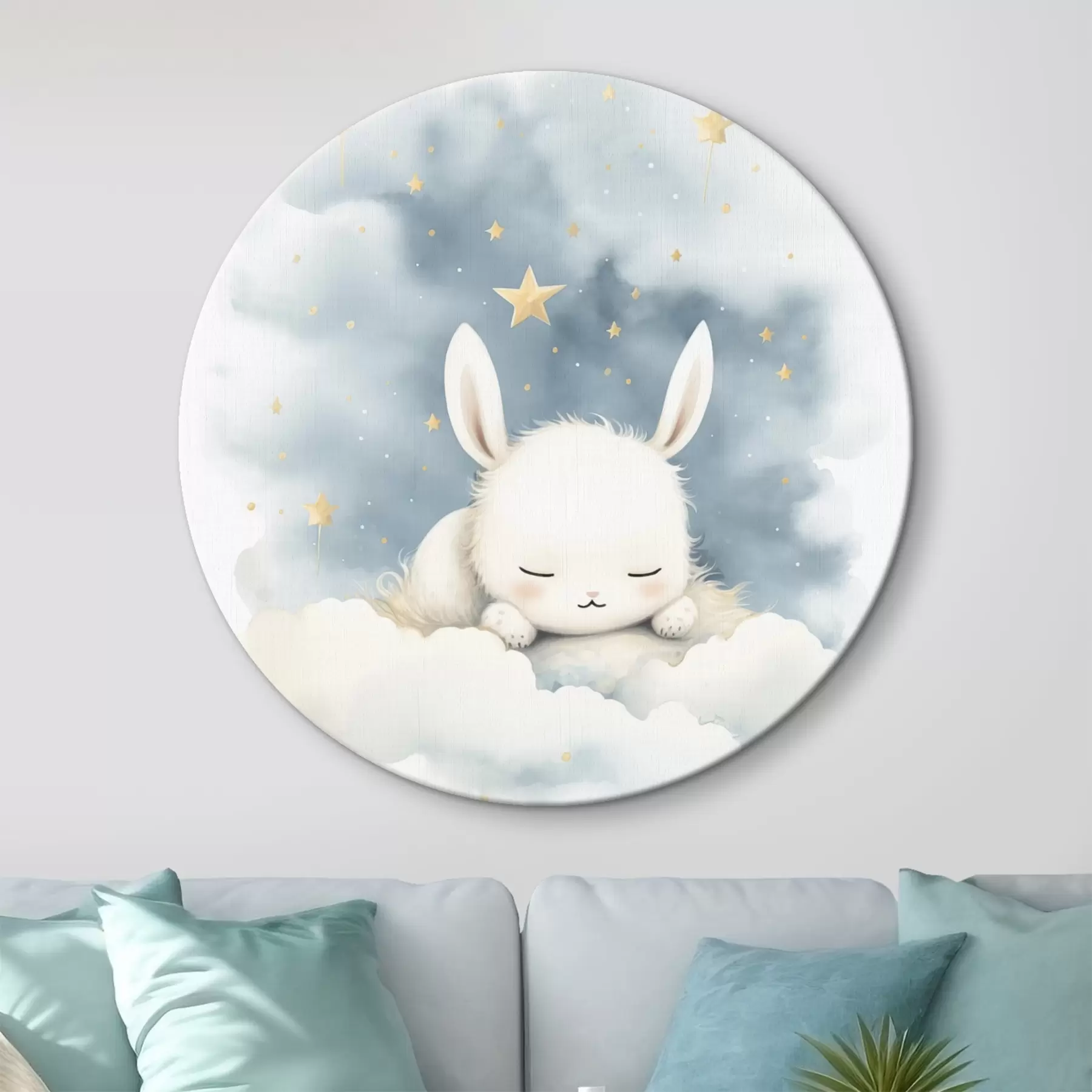 Wandbilder Häschen in den Wolken r44536