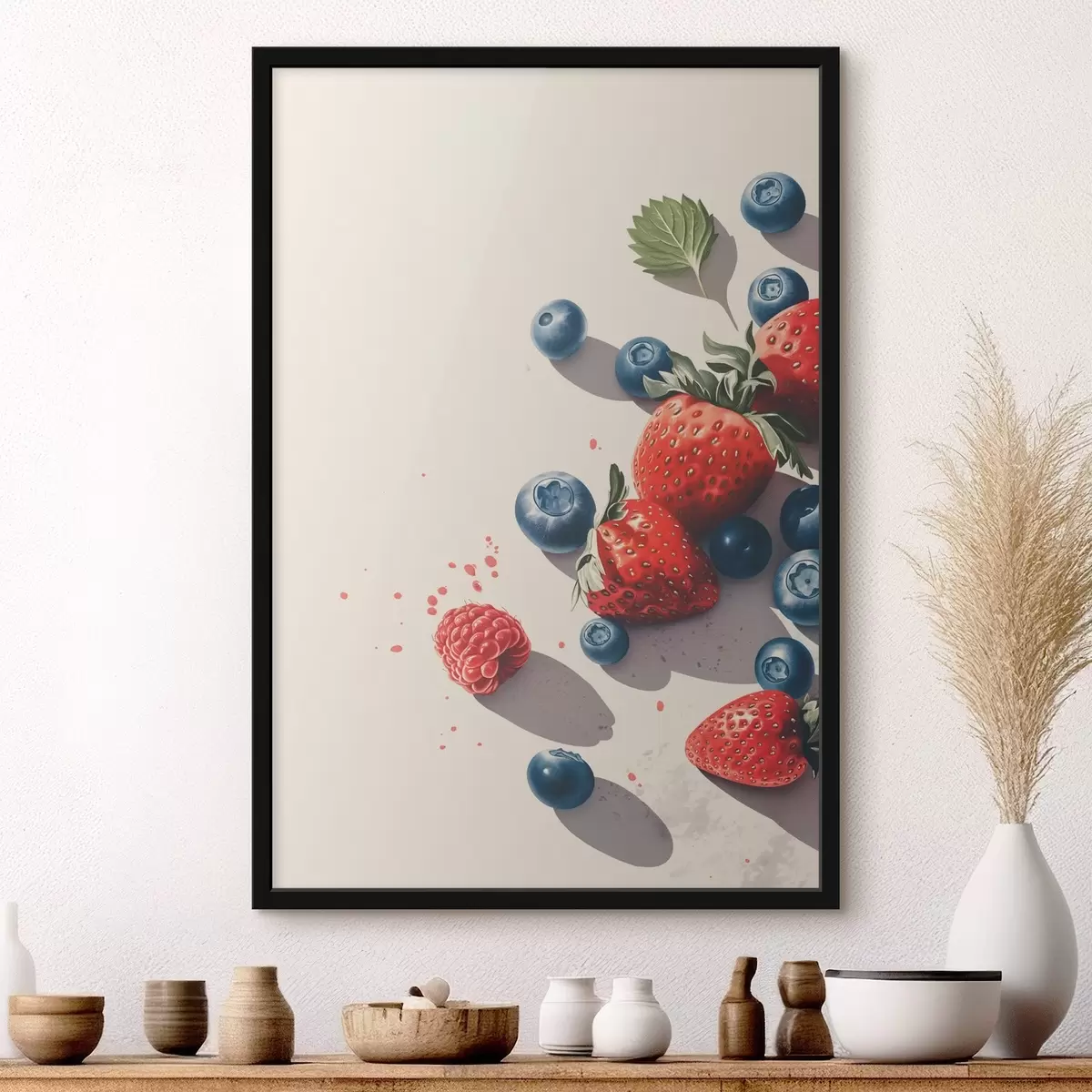 Poster Beeren im Licht f44525