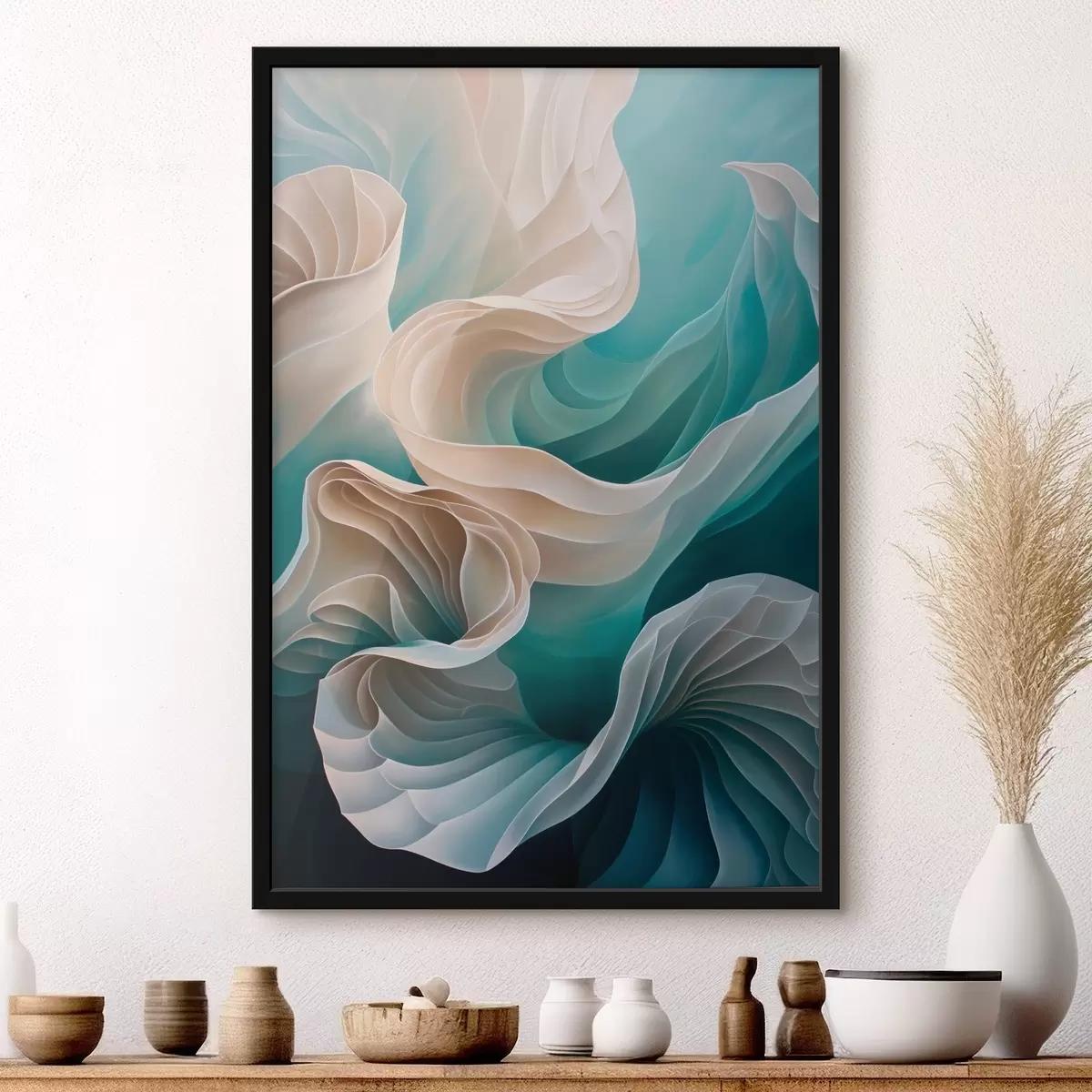 Poster Wellen und Seide f44541