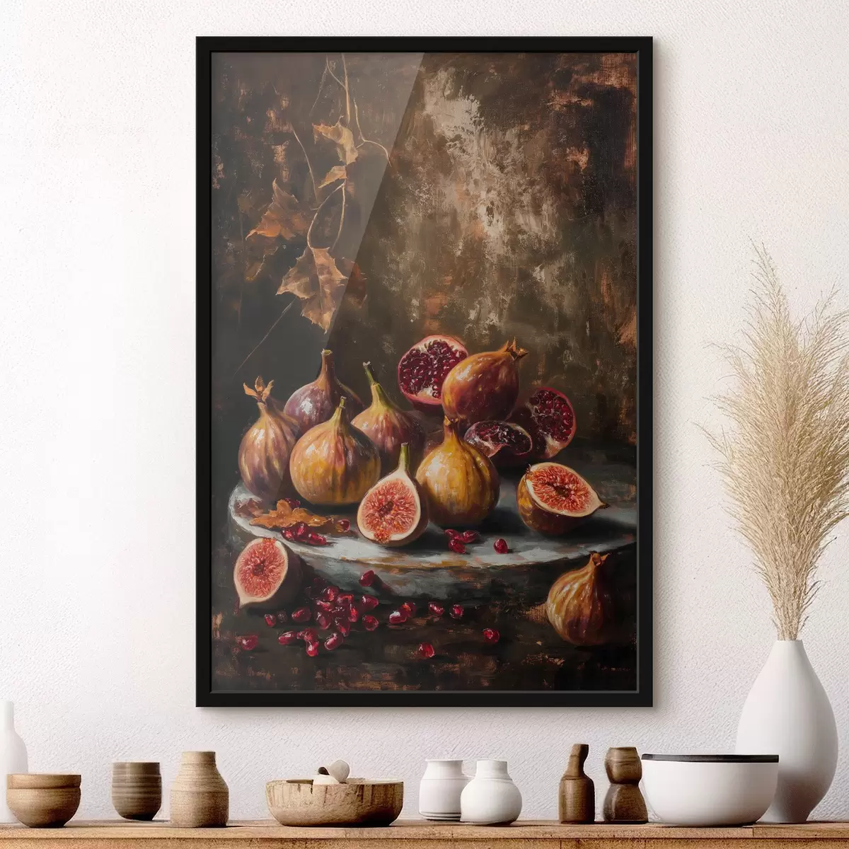 Poster Feigen und Granatapfel f44544