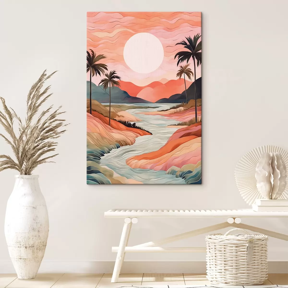 Wandbilder Landschaft mit Fluss s44568