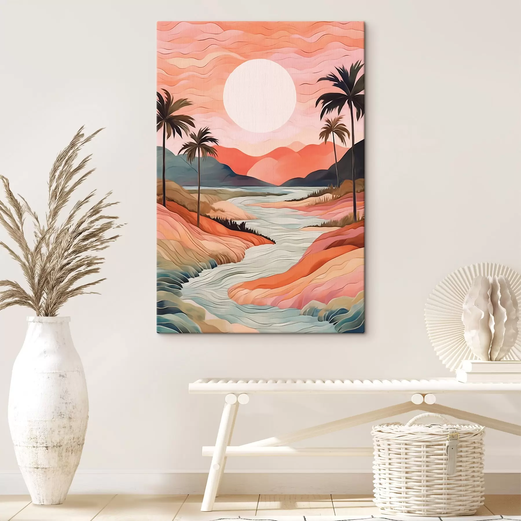 Wandbilder Landschaft mit Fluss s44568