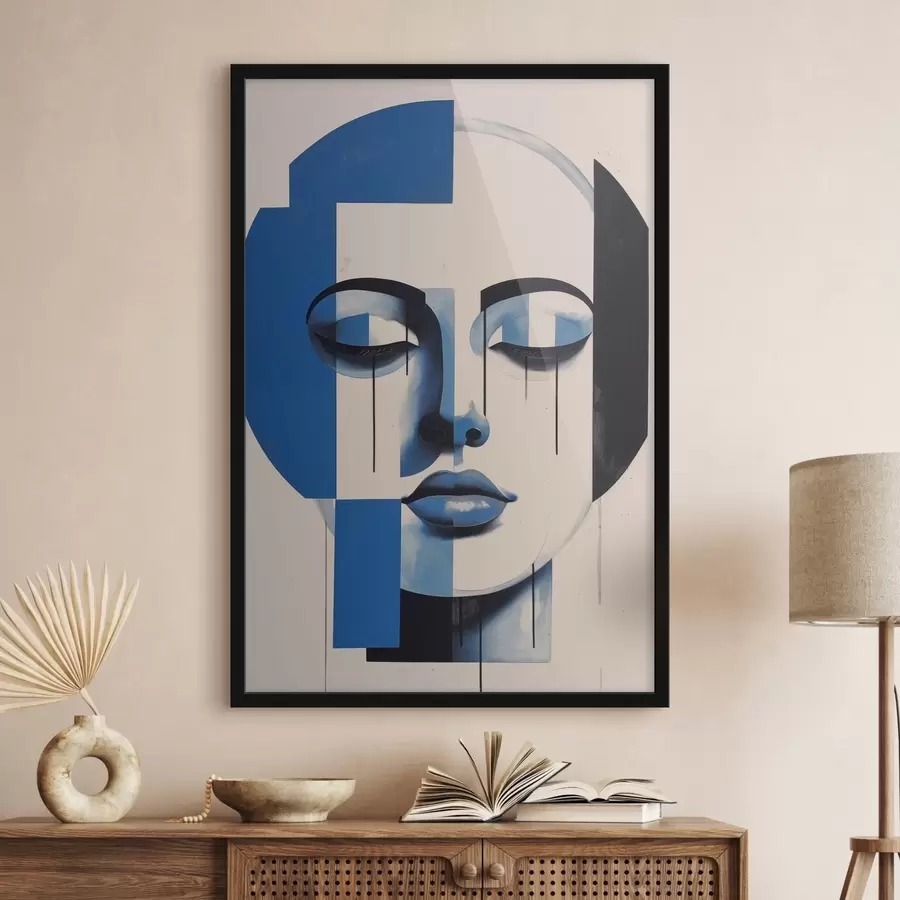 Fototapete Abstraktes Gesicht f44564