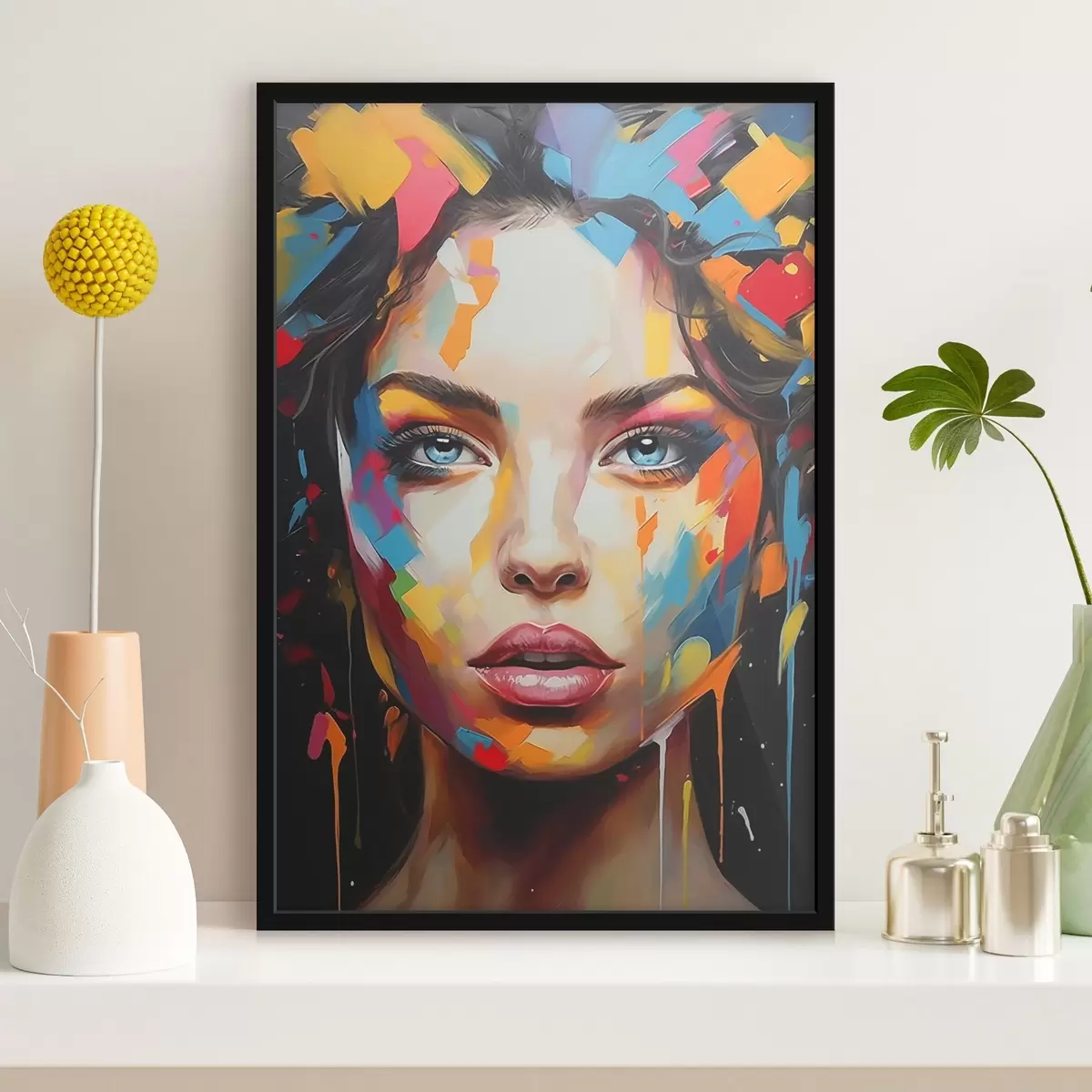 Poster Mädchen in Farbe f44566