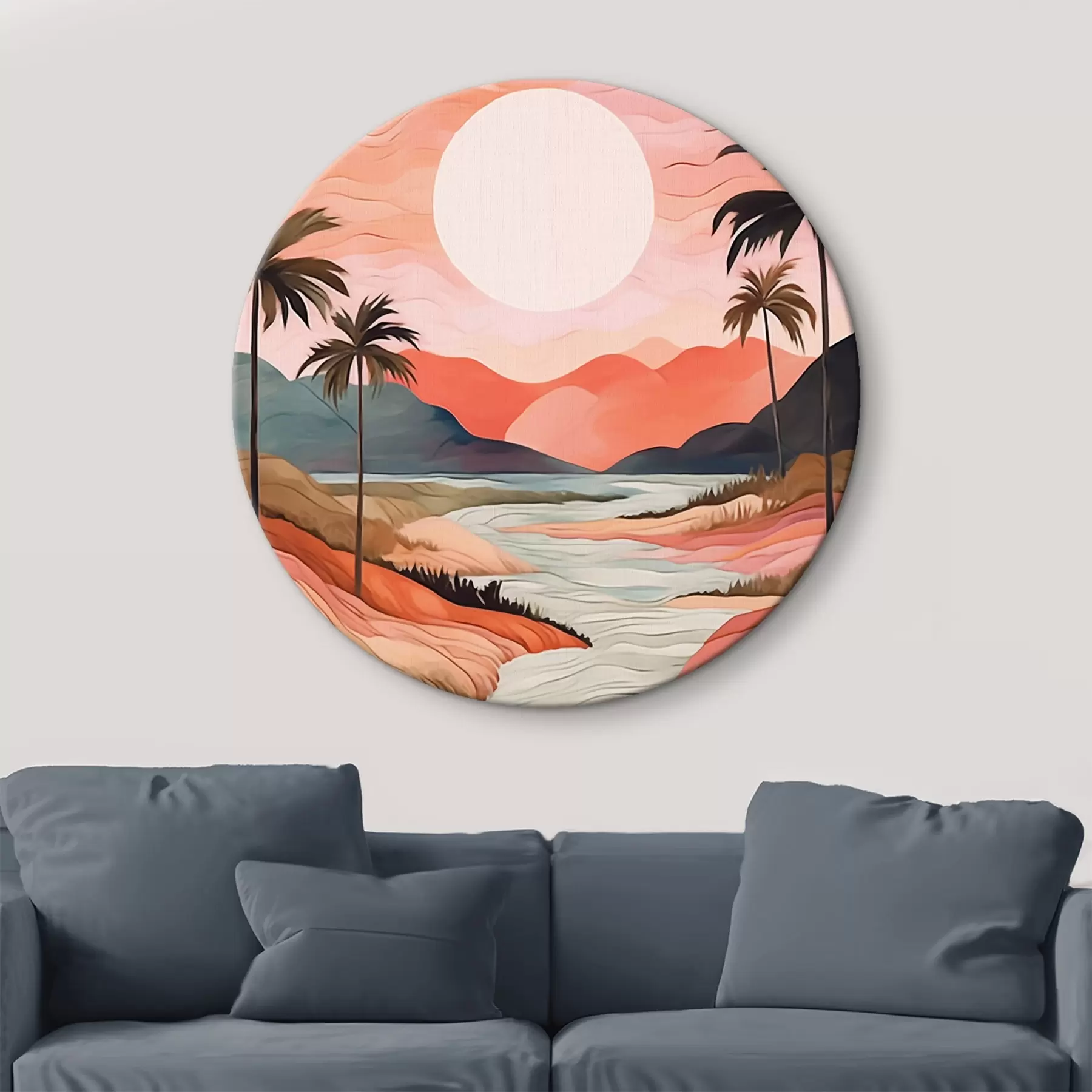 Wandbilder Landschaft mit Fluss r44568