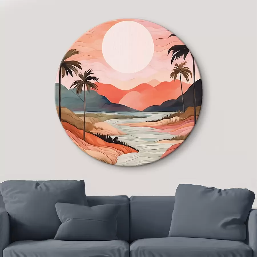 Wandbilder Landschaft mit Fluss r44568