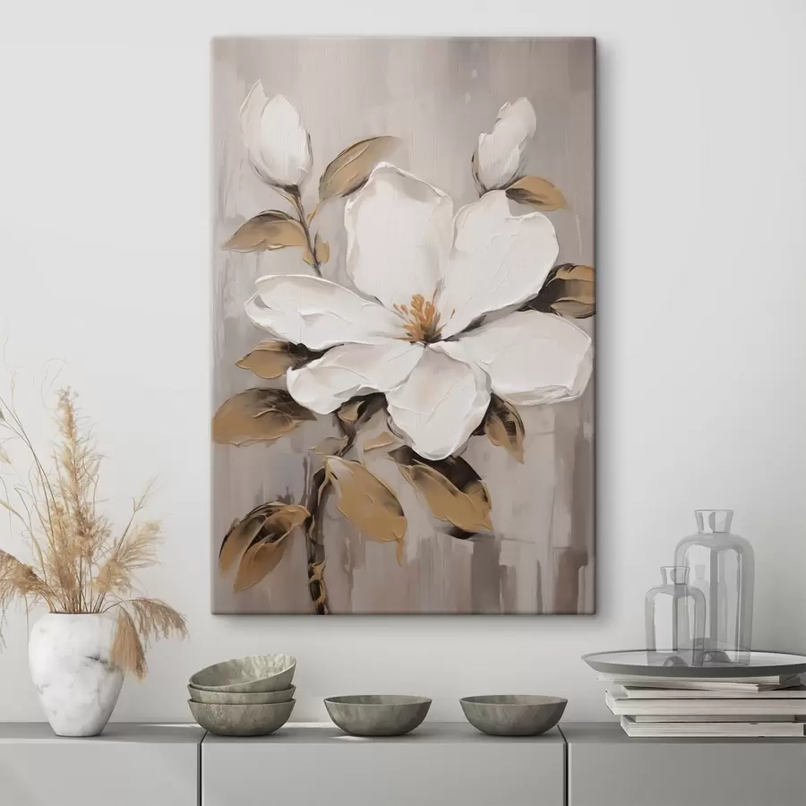 Wandbilder Große Blumenimitationsmalerei s44581