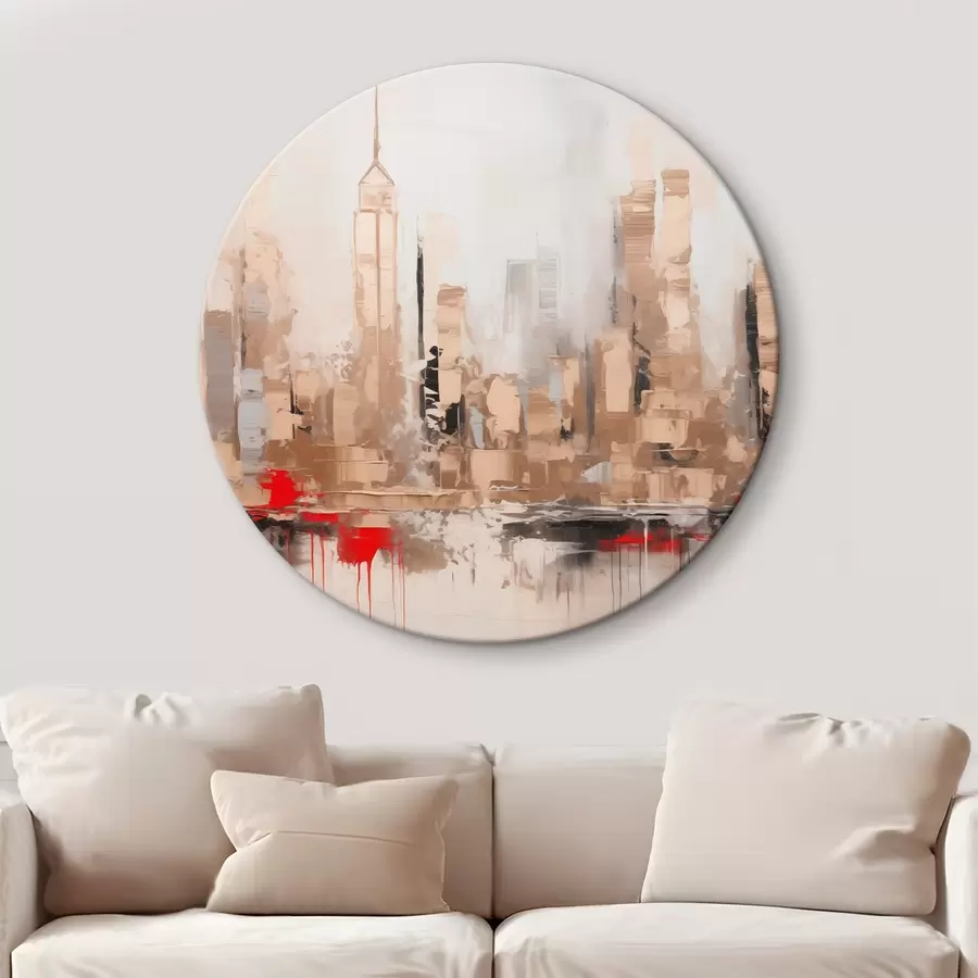 Wandbilder Abstrakte Stadt-Imitation Malerei r44597