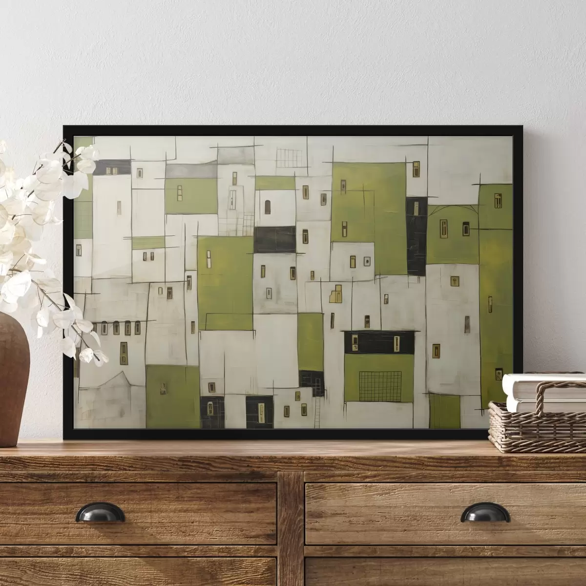 Poster Abstrakte Häuser f44582