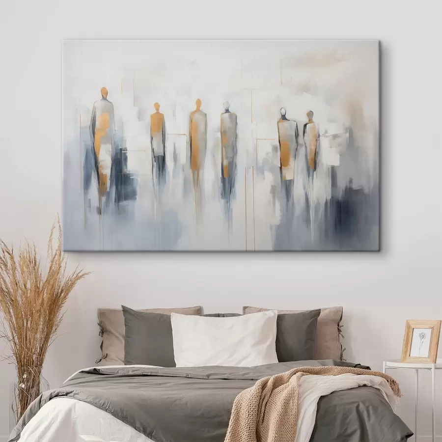 Wandbilder Abstrakte Silhouetten von Menschen s44639