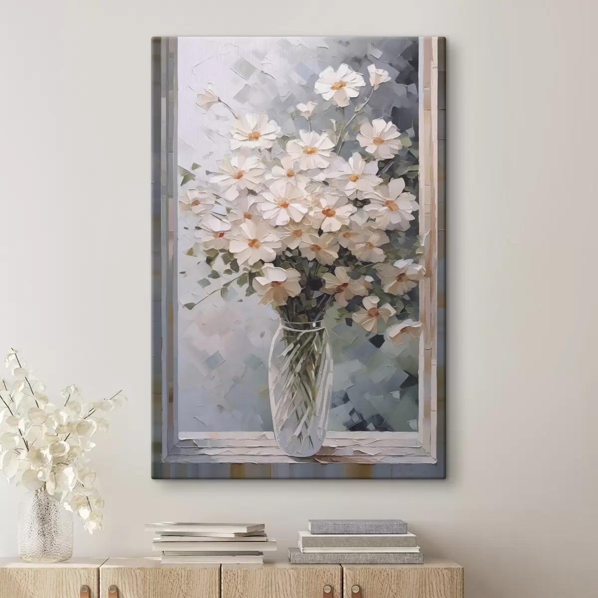 Wandbilder Zarte Blumen in einer Vase s44651